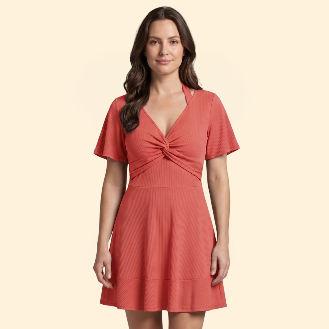 Women's Twist Front Mini Dress
