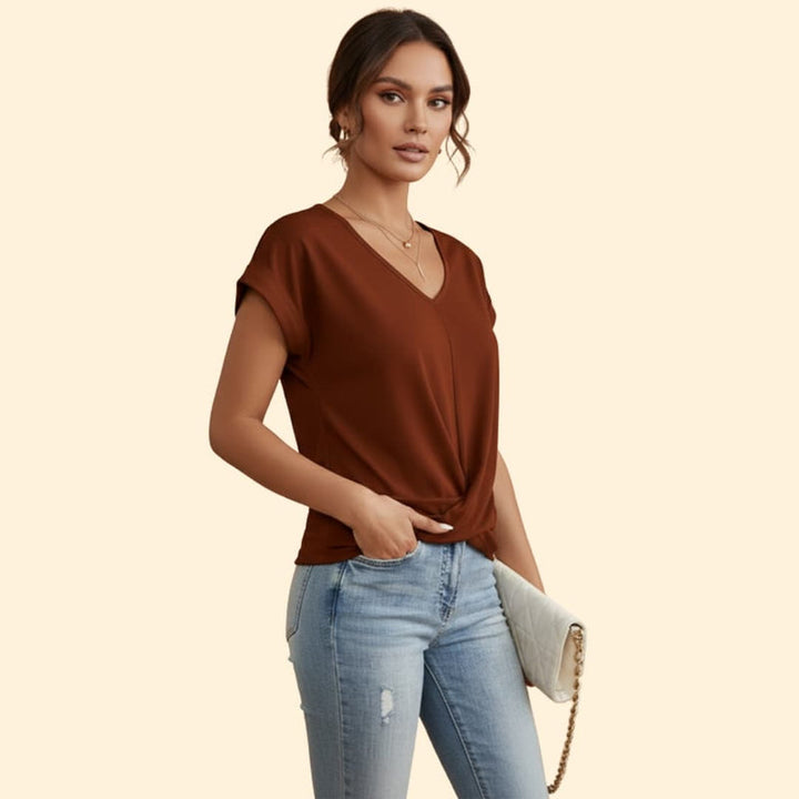 Women’s Twisted V-Tee