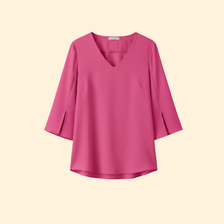 Women's V-Neck Bell Sleeve Top