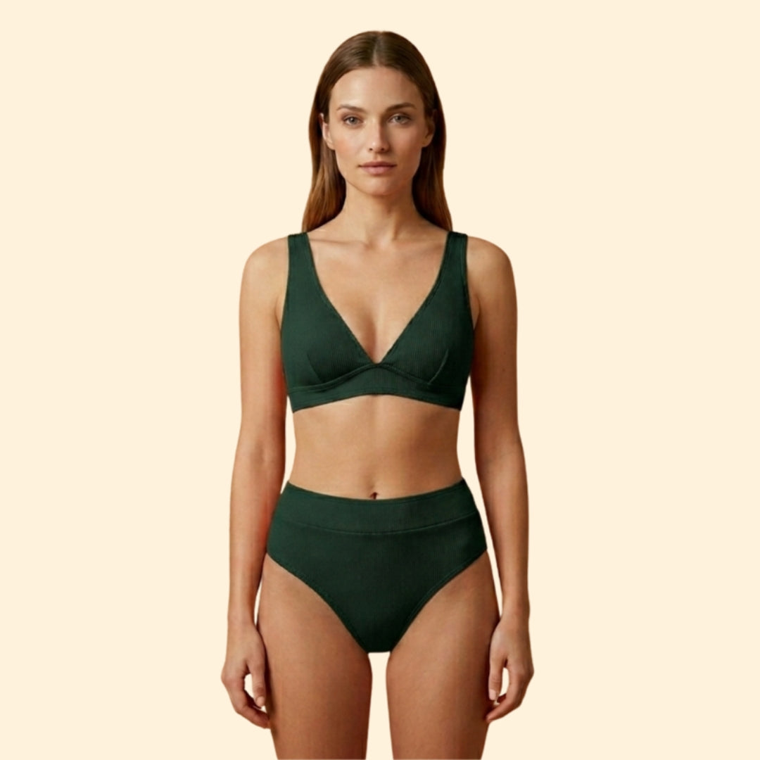 Women's V-Neck Bikini Set