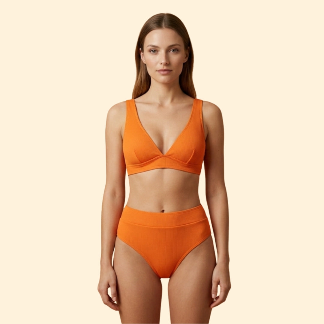 Women's V-Neck Bikini Set