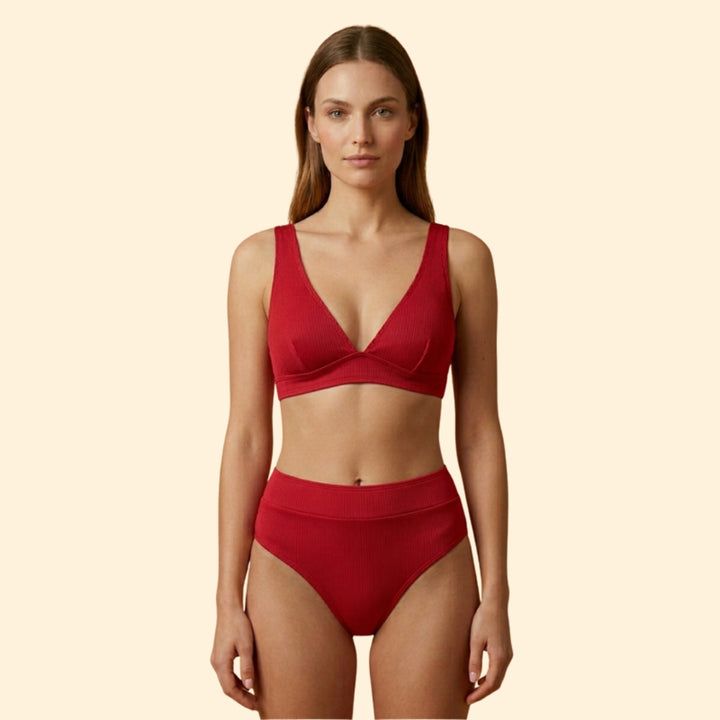 Women's V-Neck Bikini Set