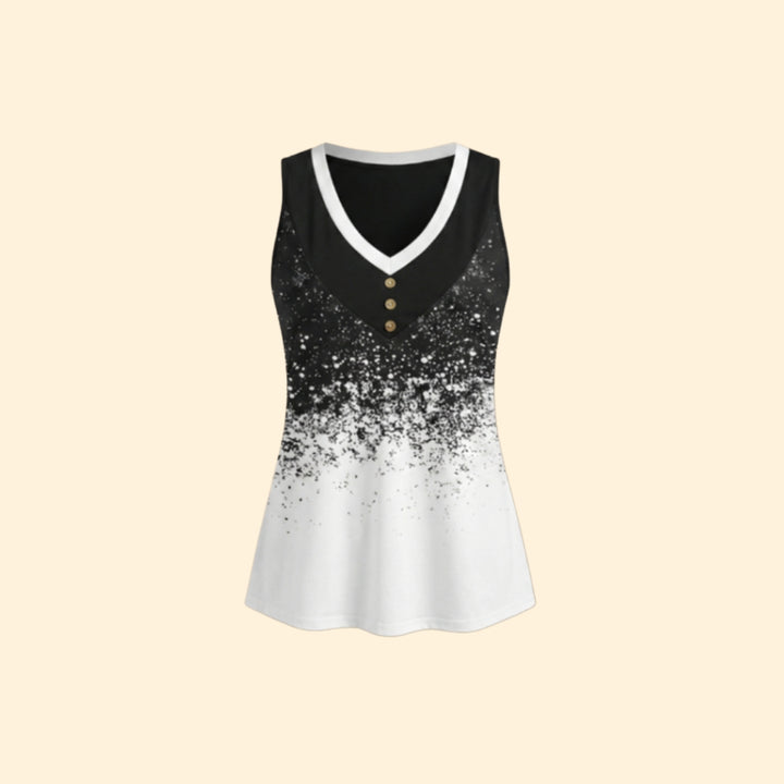 Women's V-Neck Button Tank