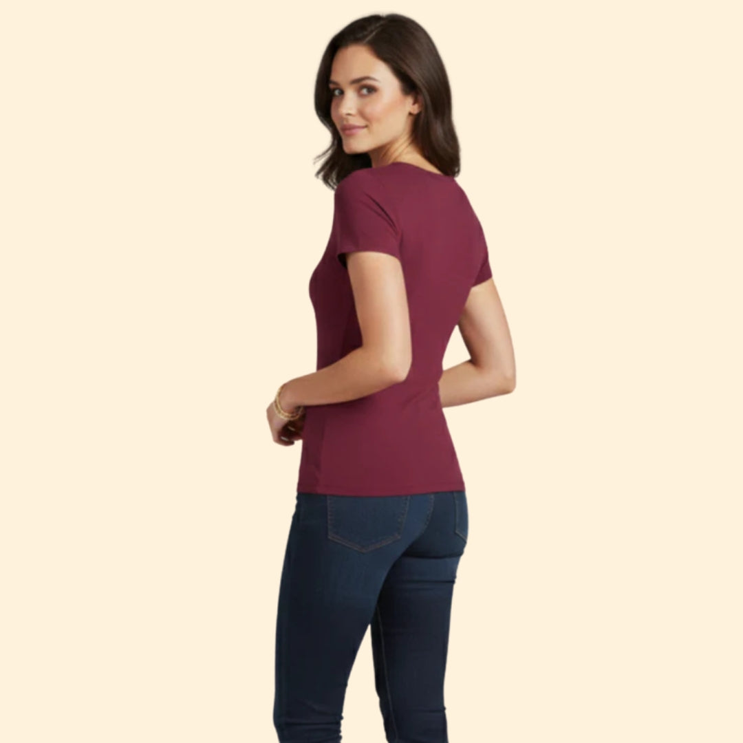 Women's V-Neck Fitted Tee