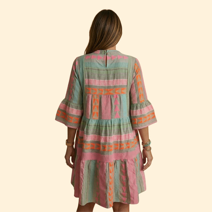 Women's V-Neck Hemp Dress