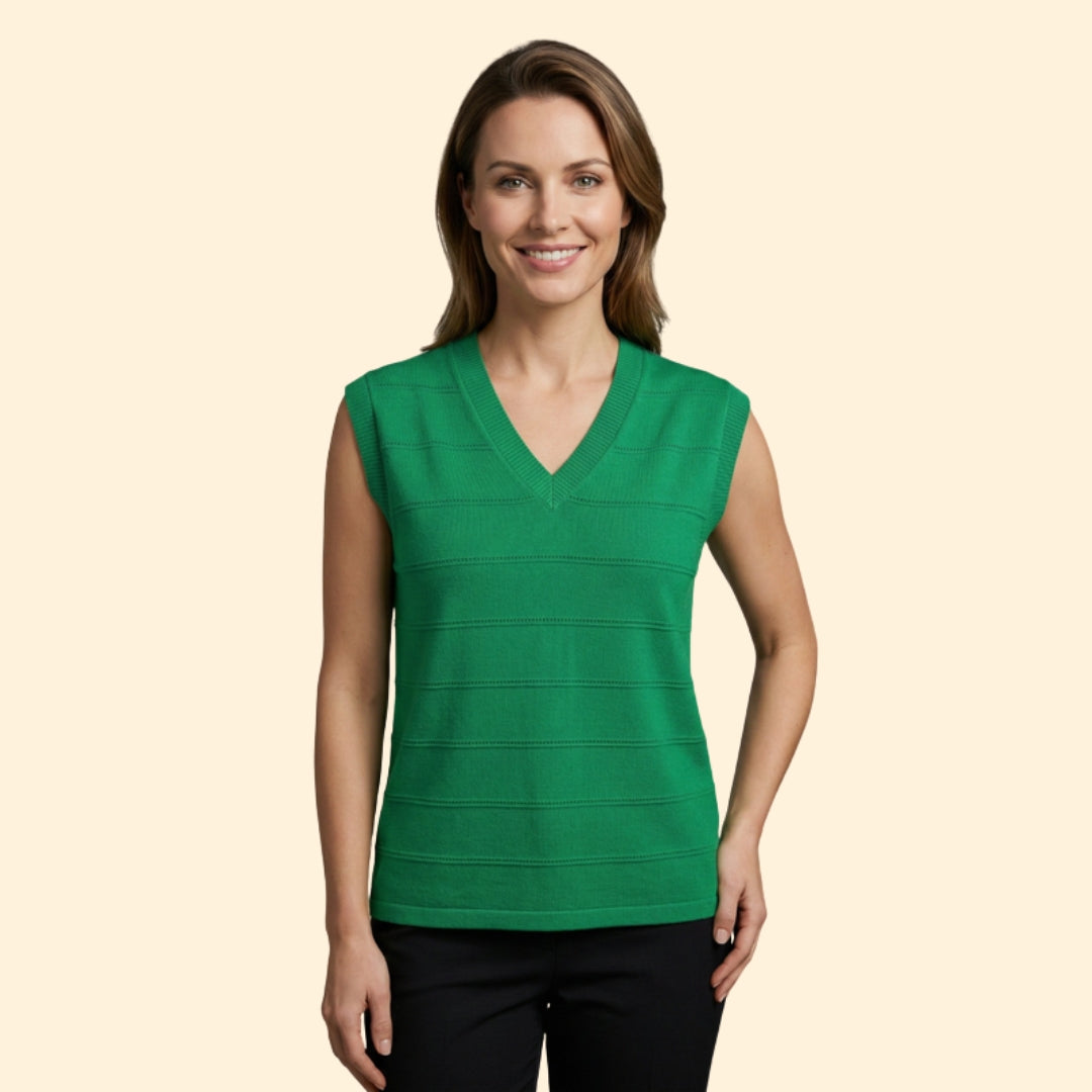 Women's V-Neck Knit Top
