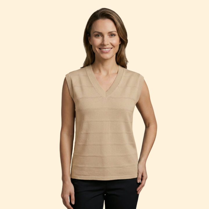 Women's V-Neck Knit Top