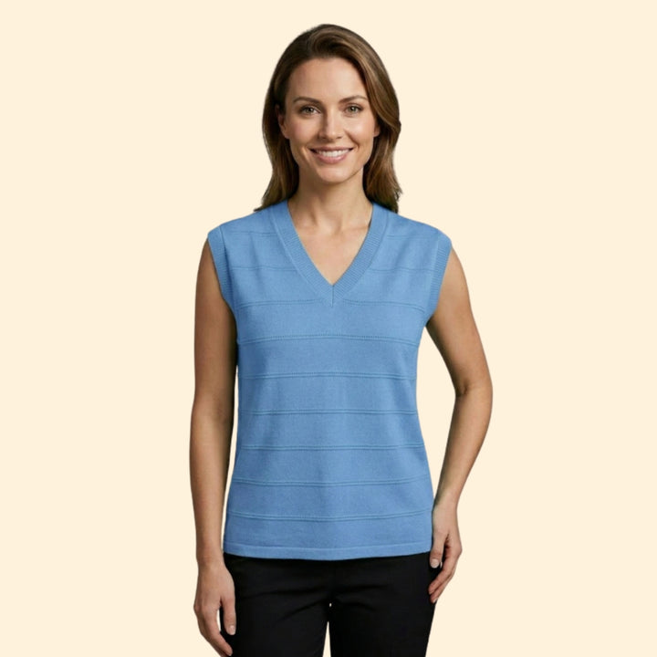Women's V-Neck Knit Top