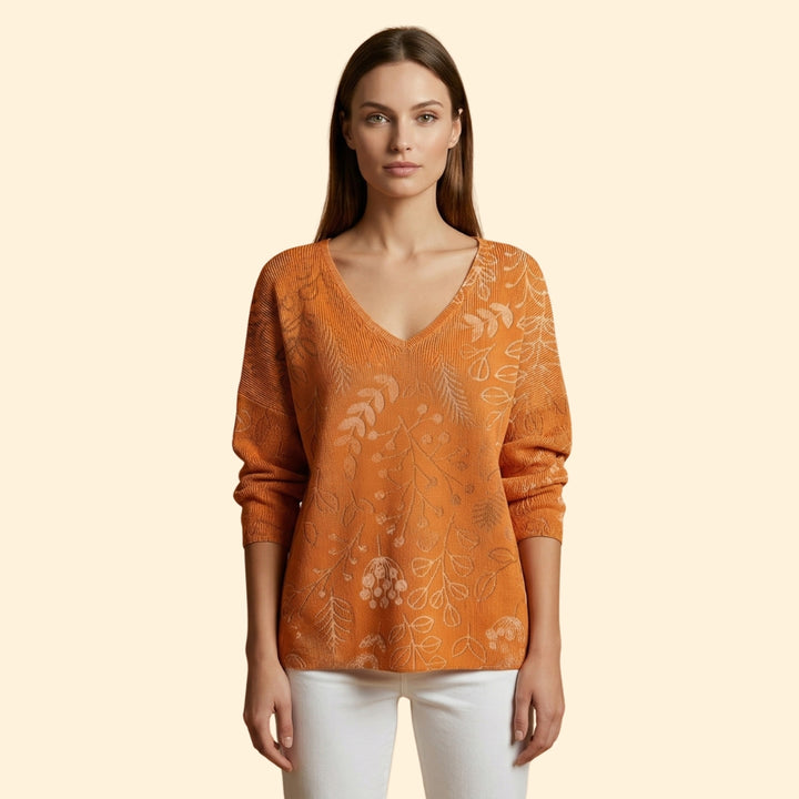 Women's V-Neck Loose Top