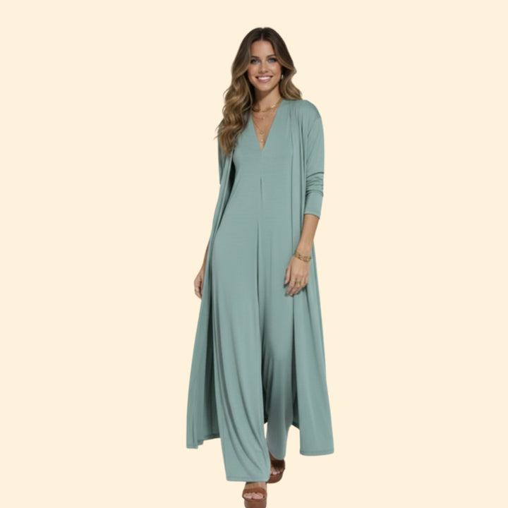 Women's V-Neck Maxi Dress