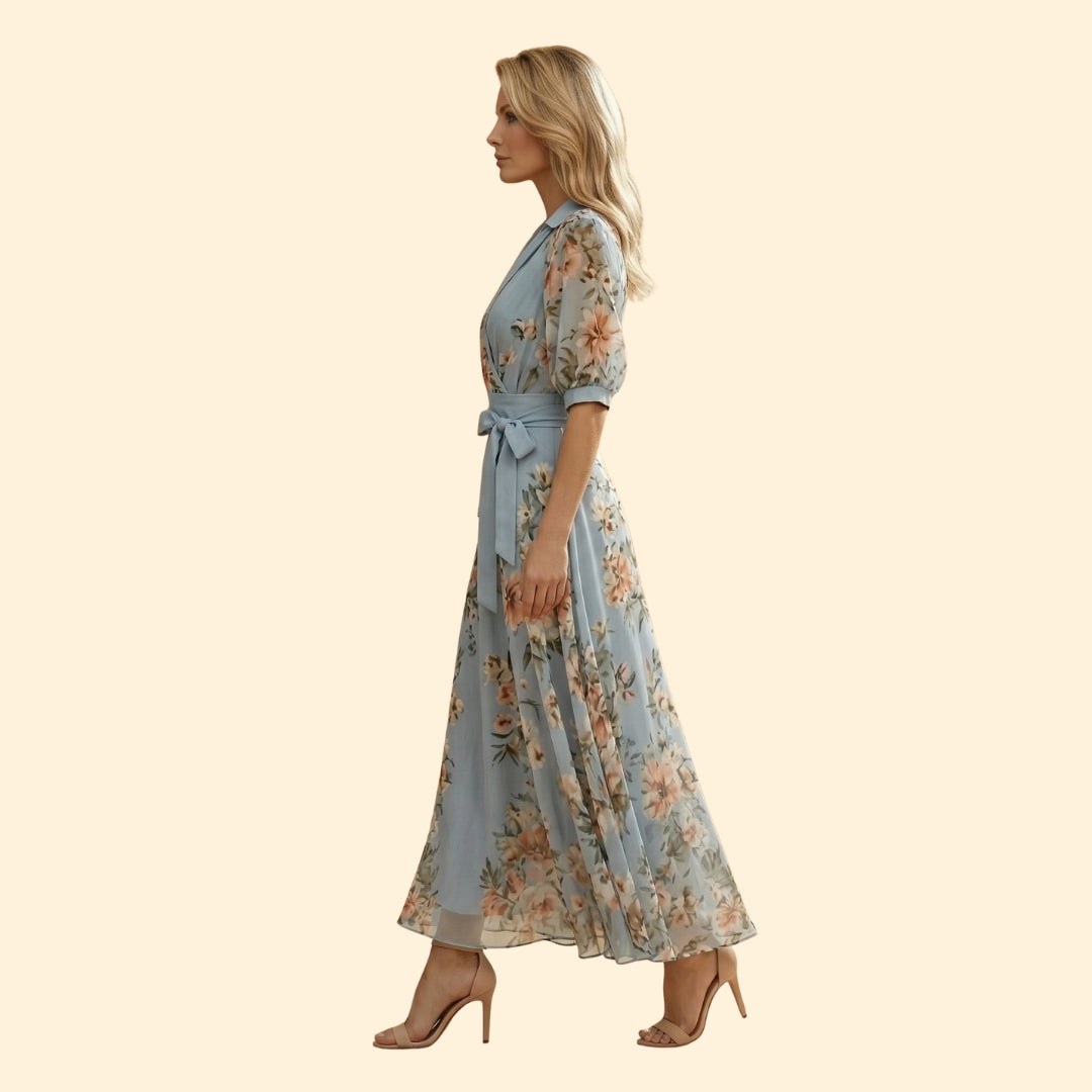Women's V-Neck Maxi Dress