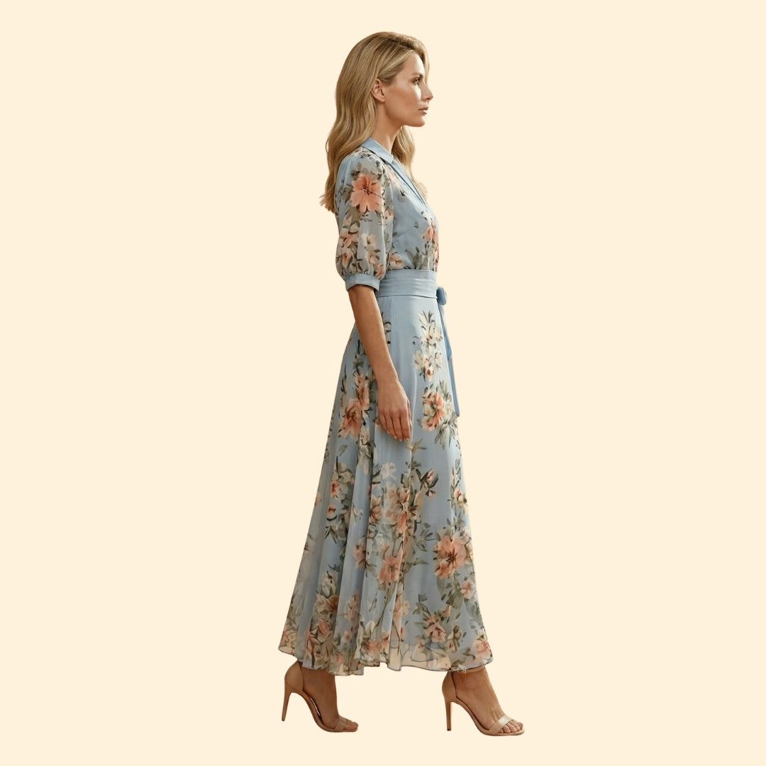 Women's V-Neck Maxi Dress