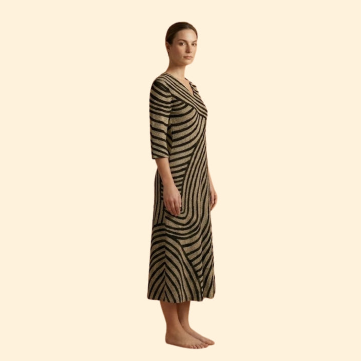 Women's V-Neck Pocket Dress