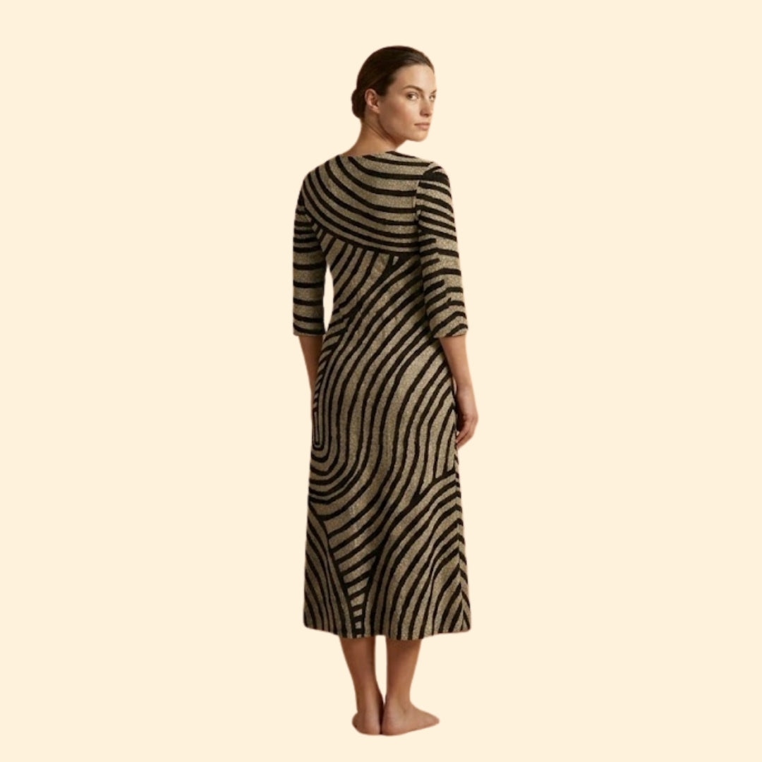 Women's V-Neck Pocket Dress