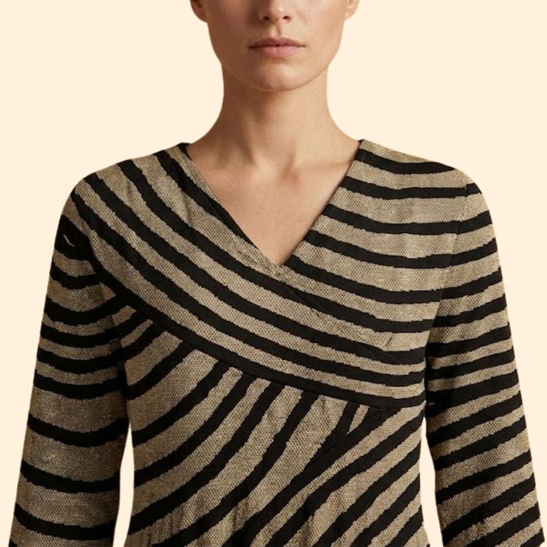 Women's V-Neck Pocket Dress
