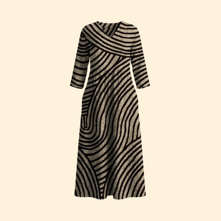 Women's V-Neck Pocket Dress