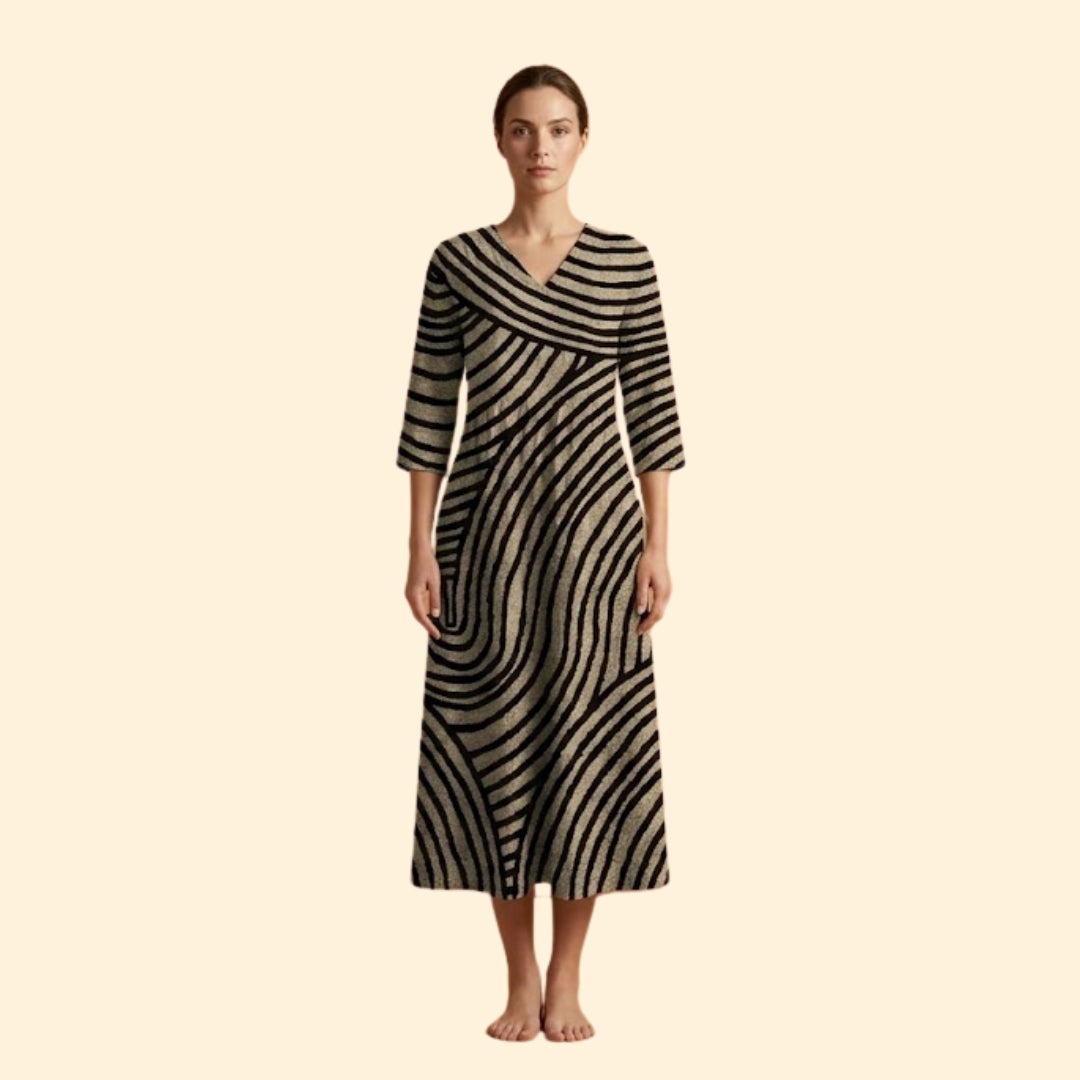 Women's V-Neck Pocket Dress