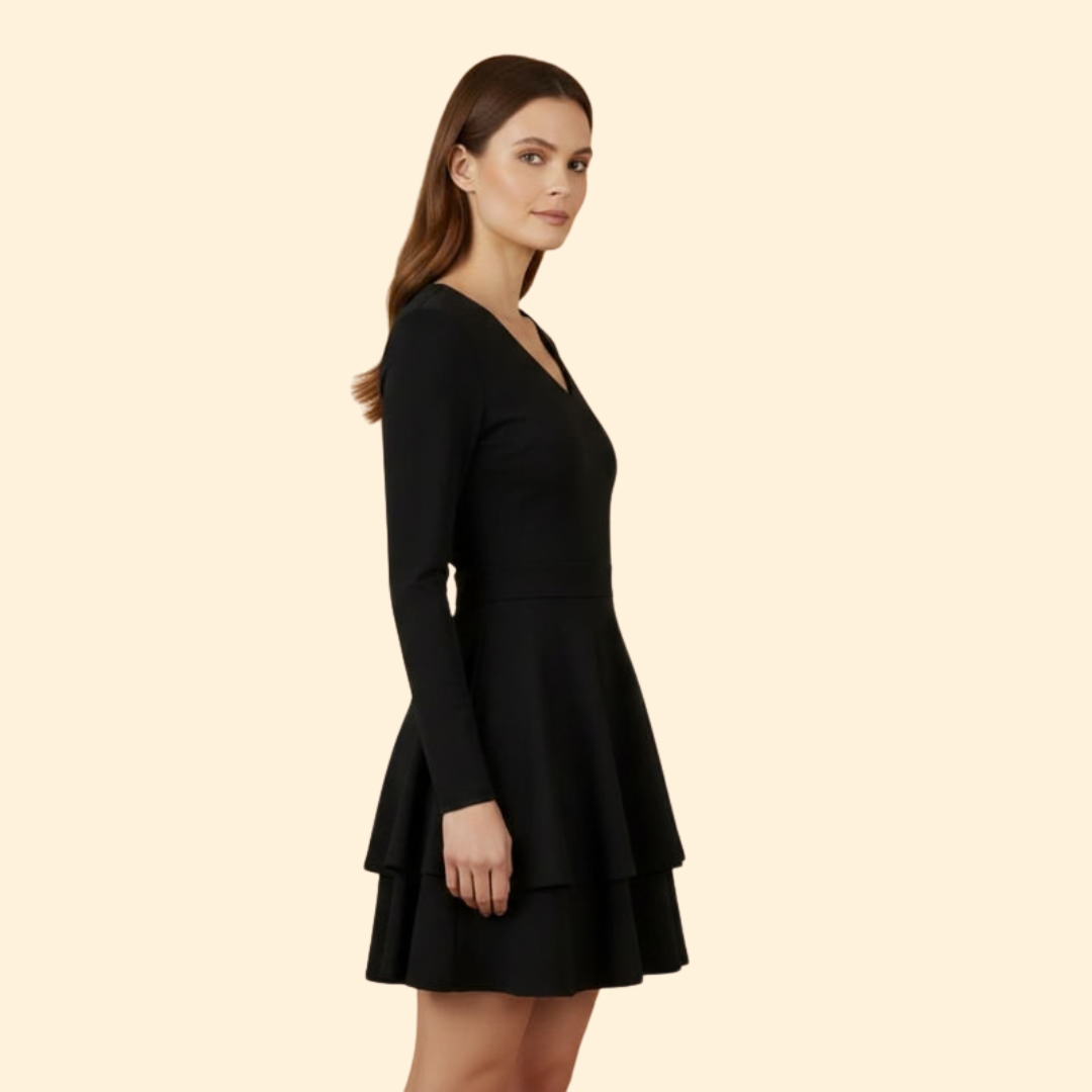 Women’s V-neck Flared Dress