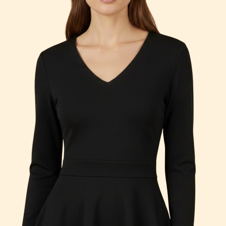 Women’s V-neck Flared Dress