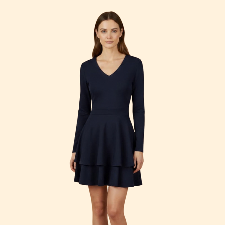 Women’s V-neck Flared Dress
