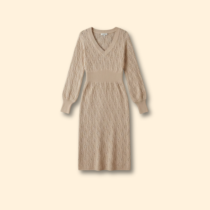 Women’s V-neck Knit Dress