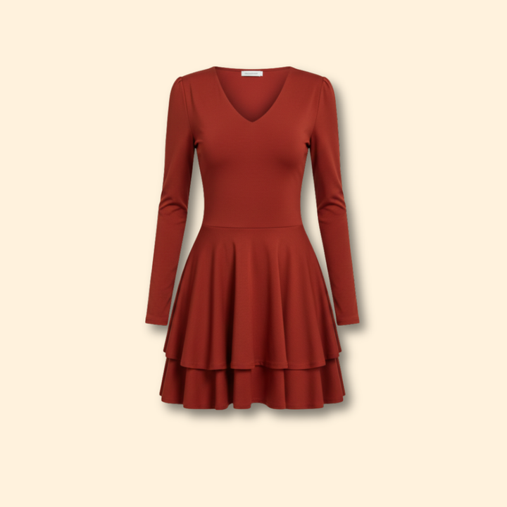 Women’s V-neck Tiered Dress