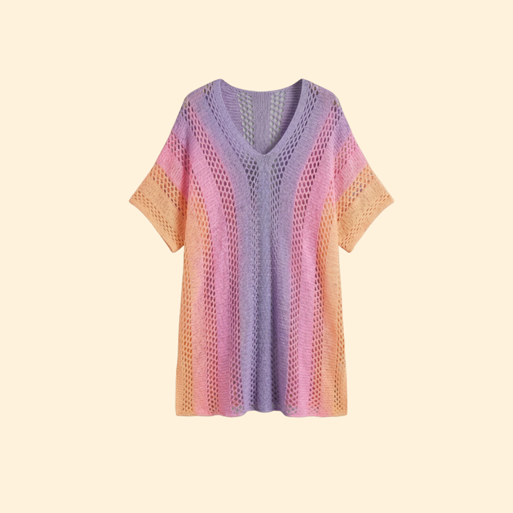 Women's Vibrant Crochet Beach Tunic