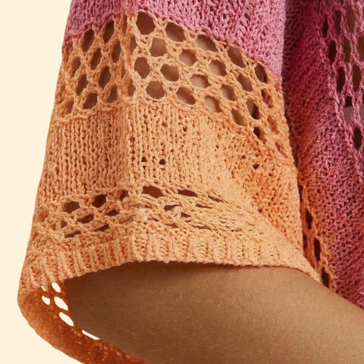 Women's Vibrant Crochet Beach Tunic