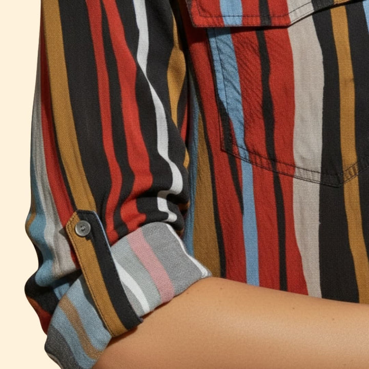 Women's Vibrant Floral Button Shirt