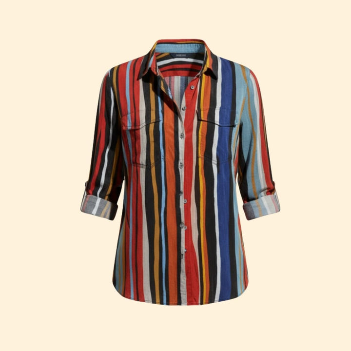 Women's Vibrant Floral Button Shirt