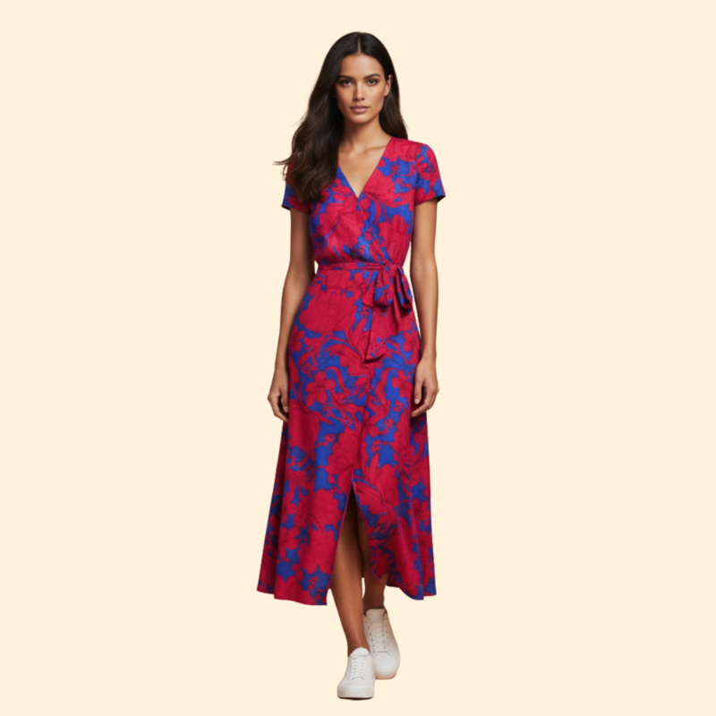 Women's Vibrant Floral Dress