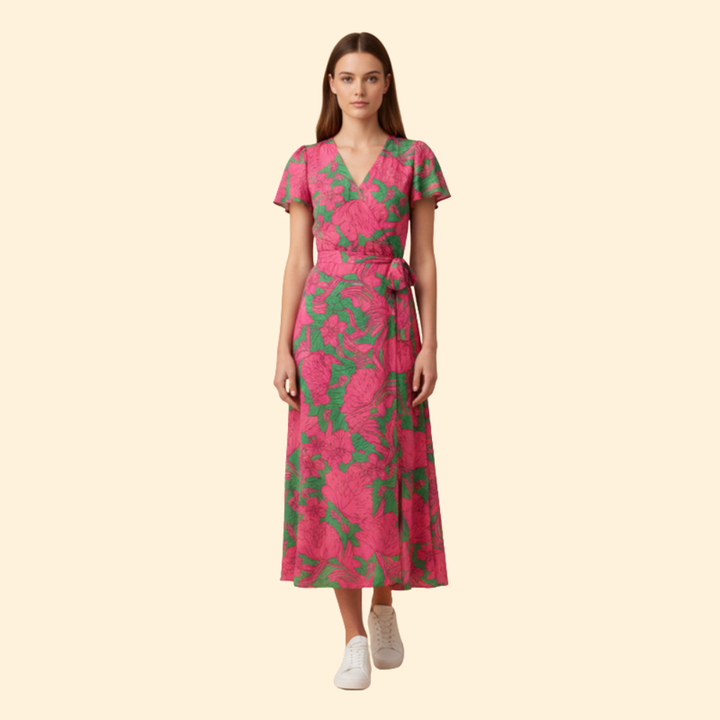 Women's Vibrant Floral Dress