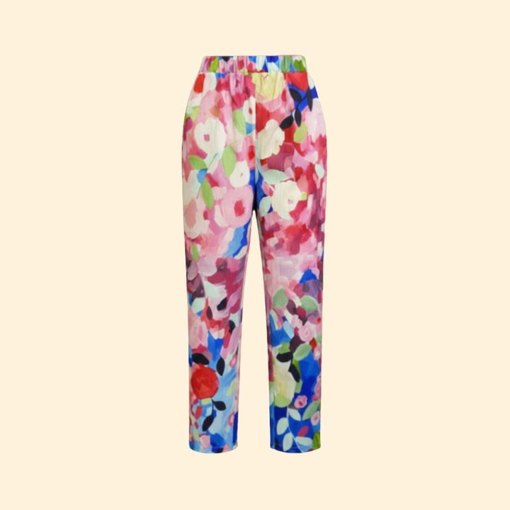 Women's Vibrant Floral Trousers