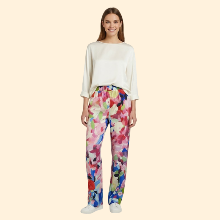 Women's Vibrant Floral Trousers