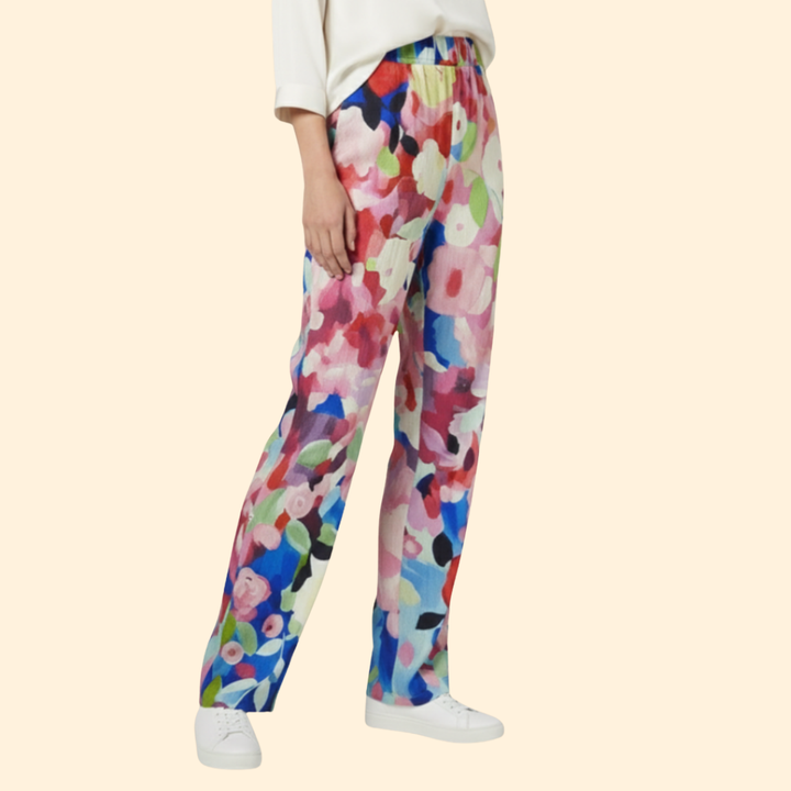 Women's Vibrant Floral Trousers