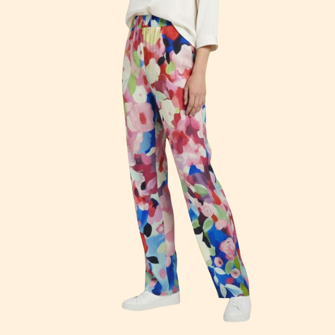 Women's Vibrant Floral Trousers