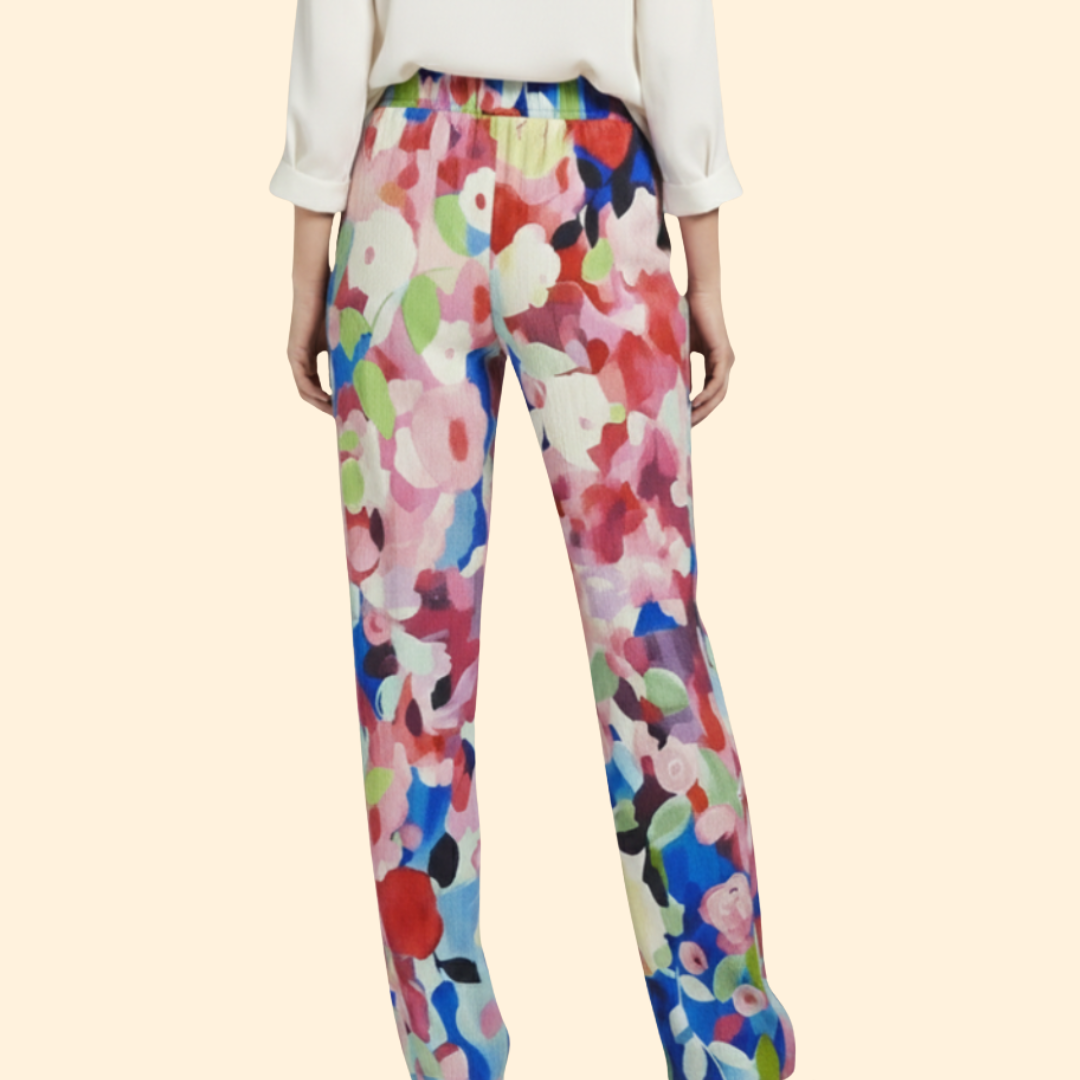 Women's Vibrant Floral Trousers