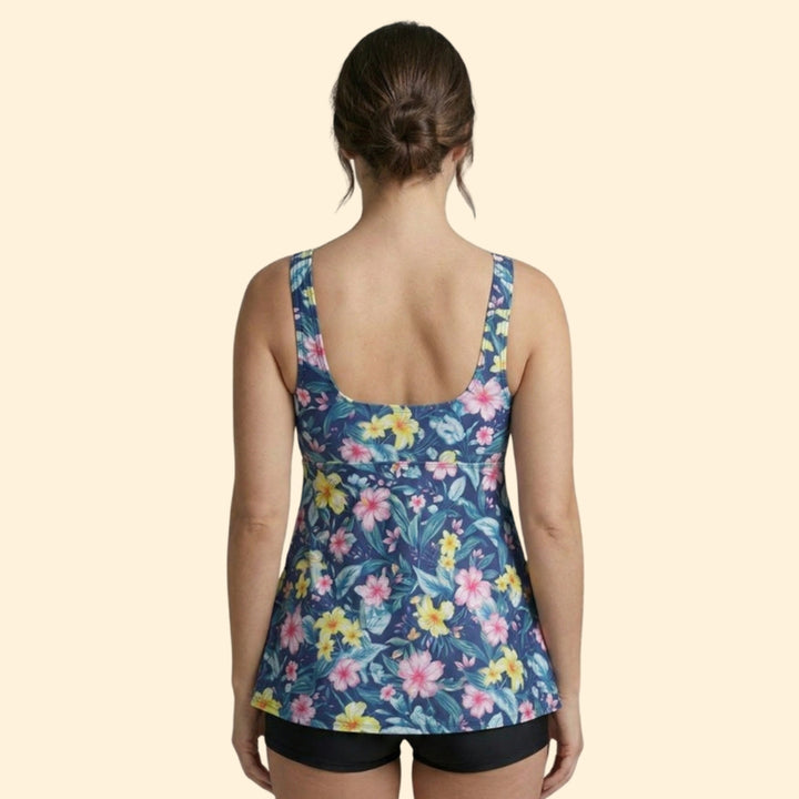 Women's Vibrant Print Tankini Set