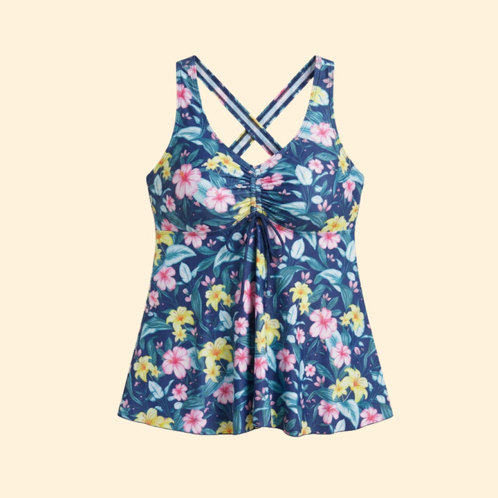 Women's Vibrant Print Tankini Set