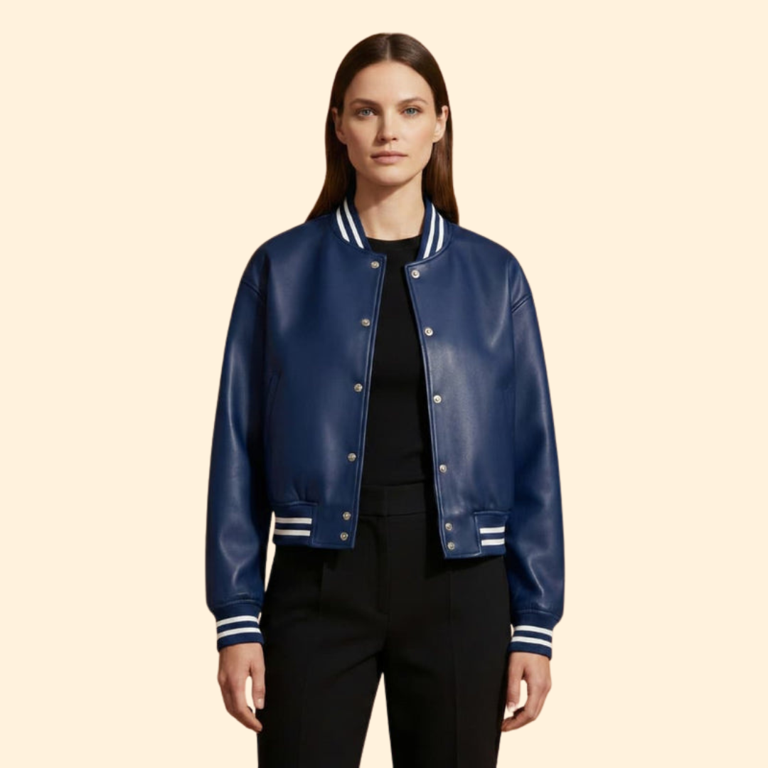 Women’s Vintage Cropped Bomber Jacket