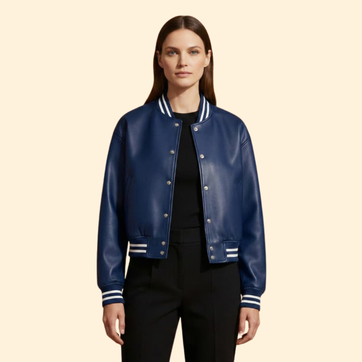 Women’s Vintage Cropped Bomber Jacket