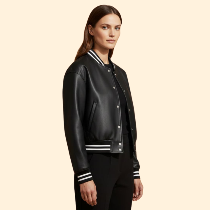 Women’s Vintage Cropped Bomber Jacket