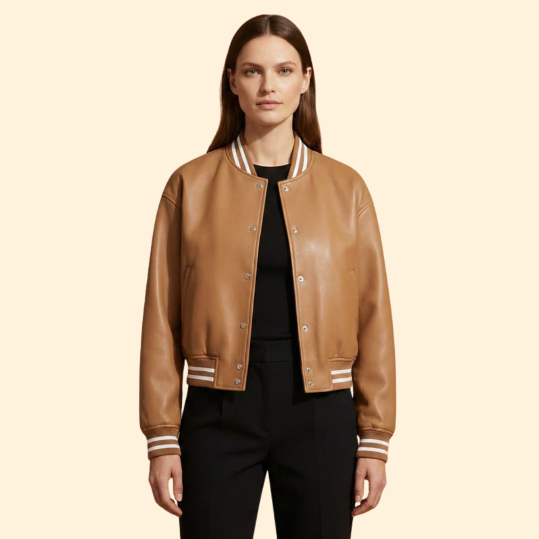 Women’s Vintage Cropped Bomber Jacket