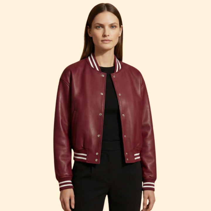 Women’s Vintage Cropped Bomber Jacket