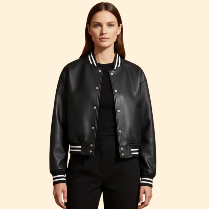 Women’s Vintage Cropped Bomber Jacket