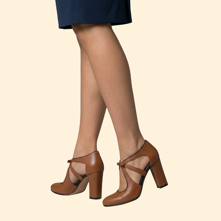 Women's Vintage Sandals with Ankle Strap