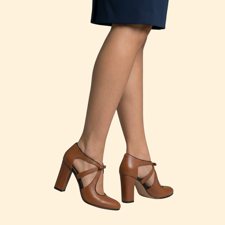 Women's Vintage Sandals with Ankle Strap