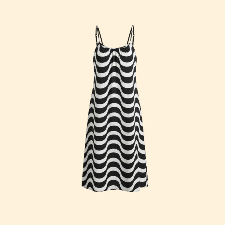 Women's Wavy Print Dress