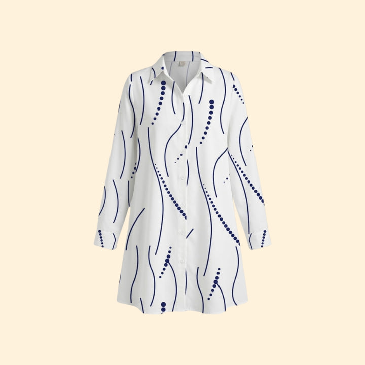 Women's Wavy Shirt Dress