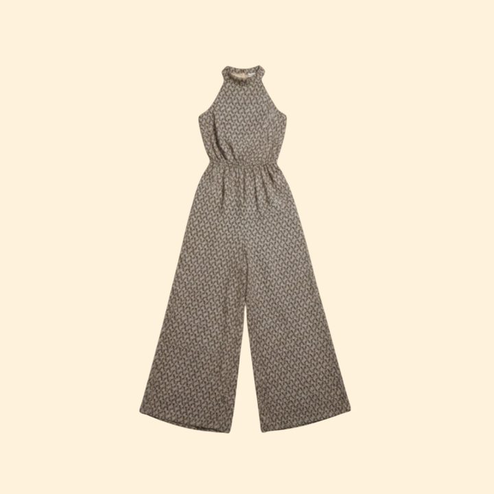Women's Wide-Leg High Neck Jumpsuit